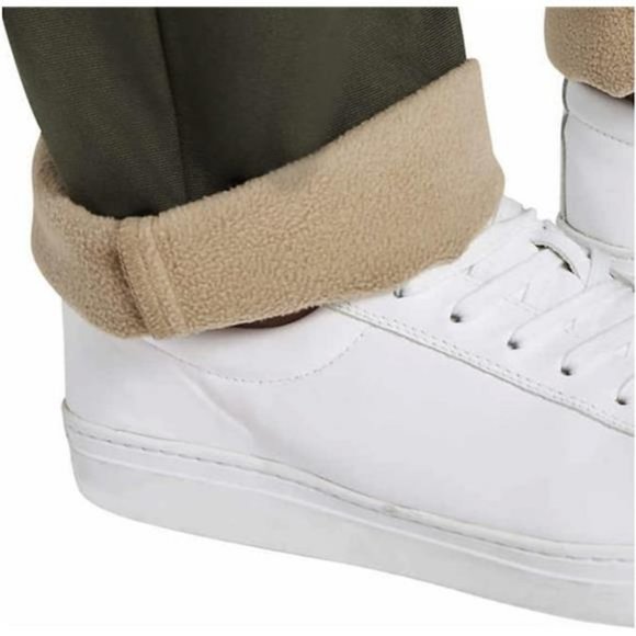 Weatherproof Vintage Fleece Lined Stretch Canvas Pants Olive Branch Men's NWT - Picture 3 of 4